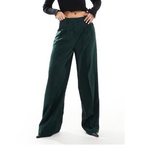 Vero Moda Dark Green Wide Leg Pants